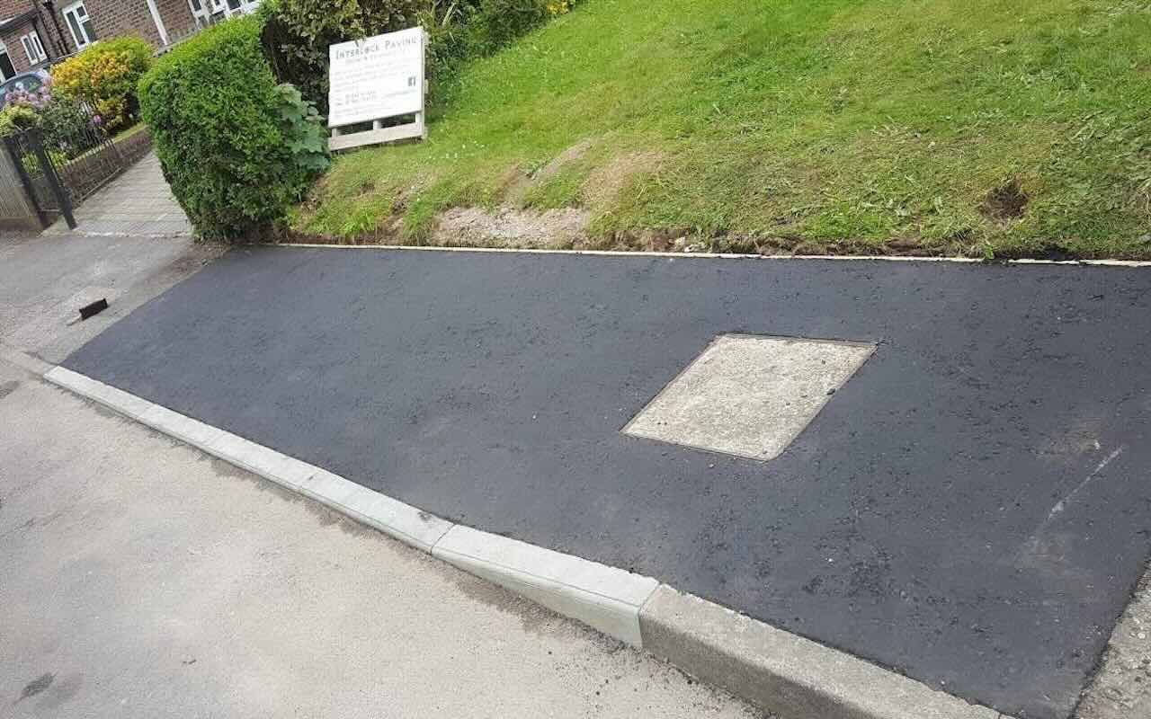 interlock paving dropped kerb