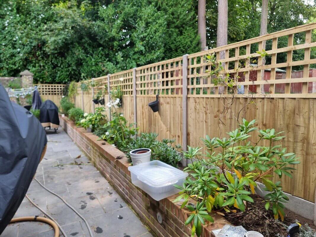 interlock paving fencing and woodwork